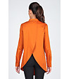 Дълга дамска риза с памук в оранжев нюанс Mona-3 снимка