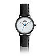 Черен мъжки часовник с бял циферблат Jeremy-0 снимка
