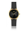 Черен мъжки часовник със златист корпус Aglai-0 снимка