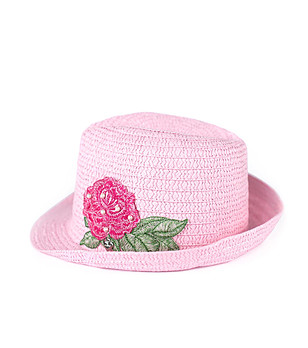 Розова дамска шапка с апликации Elona снимка