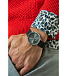Мъжки часовник в сребристо и черно Cedric-1 снимка