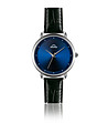 Сребрист мъжки часовник със син циферблат Miguel-0 снимка