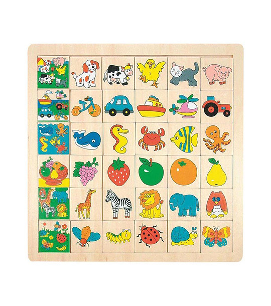 Дървена игра асоциации Намери картинката снимка