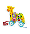 Играчка за дърпане - Жираф със зъбни колела-1 снимка