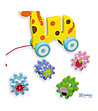 Играчка за дърпане - Жираф със зъбни колела-2 снимка