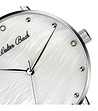 Сребрист дамски часовник с бял циферблат Edelina-2 снимка