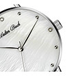 Бял дамски часовник със сребрист корпус Edelina-2 снимка