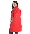 Червено дамско палто Mariela-1 снимка
