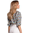 Многоцветна дамска блуза с флорален принт Sini-1 снимка