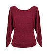 Пуловер в бордо-0 снимка