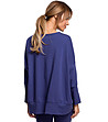 Синя дамска памучна блуза Alenia-2 снимка