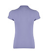 Лилава памучна дамска блуза-1 снимка