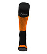 Дълги термо unisex чорапи в черно и оранжево-2 снимка