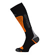 Дълги термо unisex чорапи в черно и оранжево-3 снимка