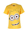 Жълта детска памучна тениска Tom face-0 снимка