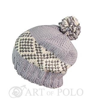 Зимна дамска сива шапка Ari снимка