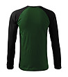 Мъжка памучна блуза в черно и зелено Oliver-1 снимка