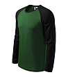 Мъжка памучна блуза в черно и зелено Oliver-2 снимка