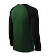 Мъжка памучна блуза в черно и зелено Oliver-3 снимка