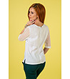 Елегантна дамска блуза в бяло-1 снимка