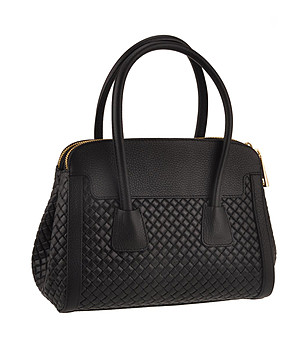 Дамска кожена черна чанта Mulu снимка