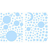 Комплект от 150 фосфоресциращи сини стикери Universe -1 снимка