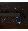 Комплект от 150 фосфоресциращи сини стикери Universe-3 снимка