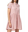 Светлорозова памучна рокля Telmia-3 снимка
