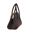 Дамска кожена кафява чанта Mulu -1 снимка