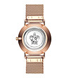 Розовозлатист дамски часовник с черен циферблат Zaka-2 снимка