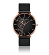 Дамски часовник в черно и розовозлатисто Alenia-0 снимка