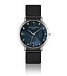 Черен дамски часовник със син циферблат Aura-0 снимка