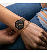 Дамски часовник в черно и розовозлатисто Emera-1 снимка