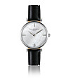 Дамски часовник в сребристо и черно със седефен циферблат Harriet-0 снимка