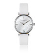 Дамски часовник в бяло и сребристо Harriet-0 снимка