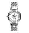 Сребрист дамски часовник с черен циферблат Ema-2 снимка