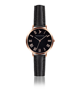 Дамски часовник в розовозлатисто и черно Olga снимка