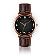 Дамски часовник в розовозлатисто с кафява каишка Viv-0 снимка