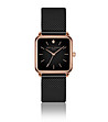 Дамски часовник в черно с розовозлатист корпус Maya-0 снимка