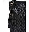 Черна дамска чанта от естествена кожа Della-3 снимка