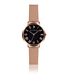Розовозлатист дамски часовник Tolla с черен циферблат-0 снимка