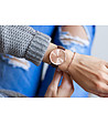 Дамски часовник в кафяво и розовозлатисто Kimberly-1 снимка