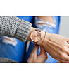 Дамски часовник в сребристо Natty с розовозлатист циферблат-1 снимка