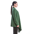 Елегантна дамска жилетка в зелено-3 снимка