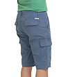 Памучен мъжки къс панталон в син цвят John-3 снимка