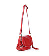 Червена дамска чанта от естествена кожа Holly-2 снимка