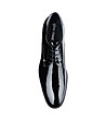 Лачени черни мъжки обувки от естествена кожа Brady-1 снимка