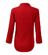 Червена памучна дамска риза Nona-1 снимка