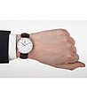 Unisex часовник в златисто и кафяво Derek-1 снимка