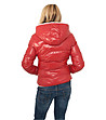 Червено дамско яке с качулка Emilia-1 снимка